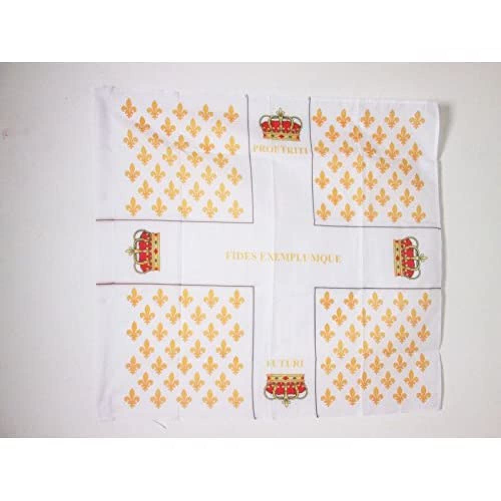 French Empire Infantry Regiment Colonel-Général 1780-1791 Flag 3' x 3' for a pole - Army of France flags 90 x 90 cm - Banner 3x3 ft with hole - AZ FLAG