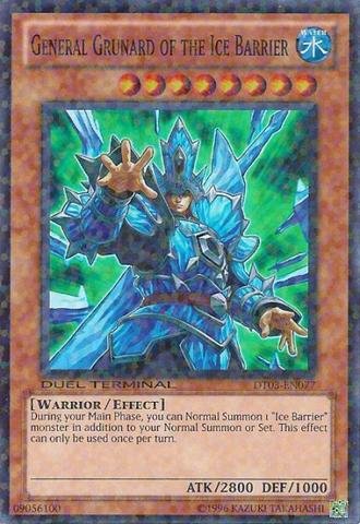 Yu-Gi-Oh! - General Grunard of the Ice Barrier (DT03-EN077) - Duel Terminal 3 - 1st Edition - Super Rare