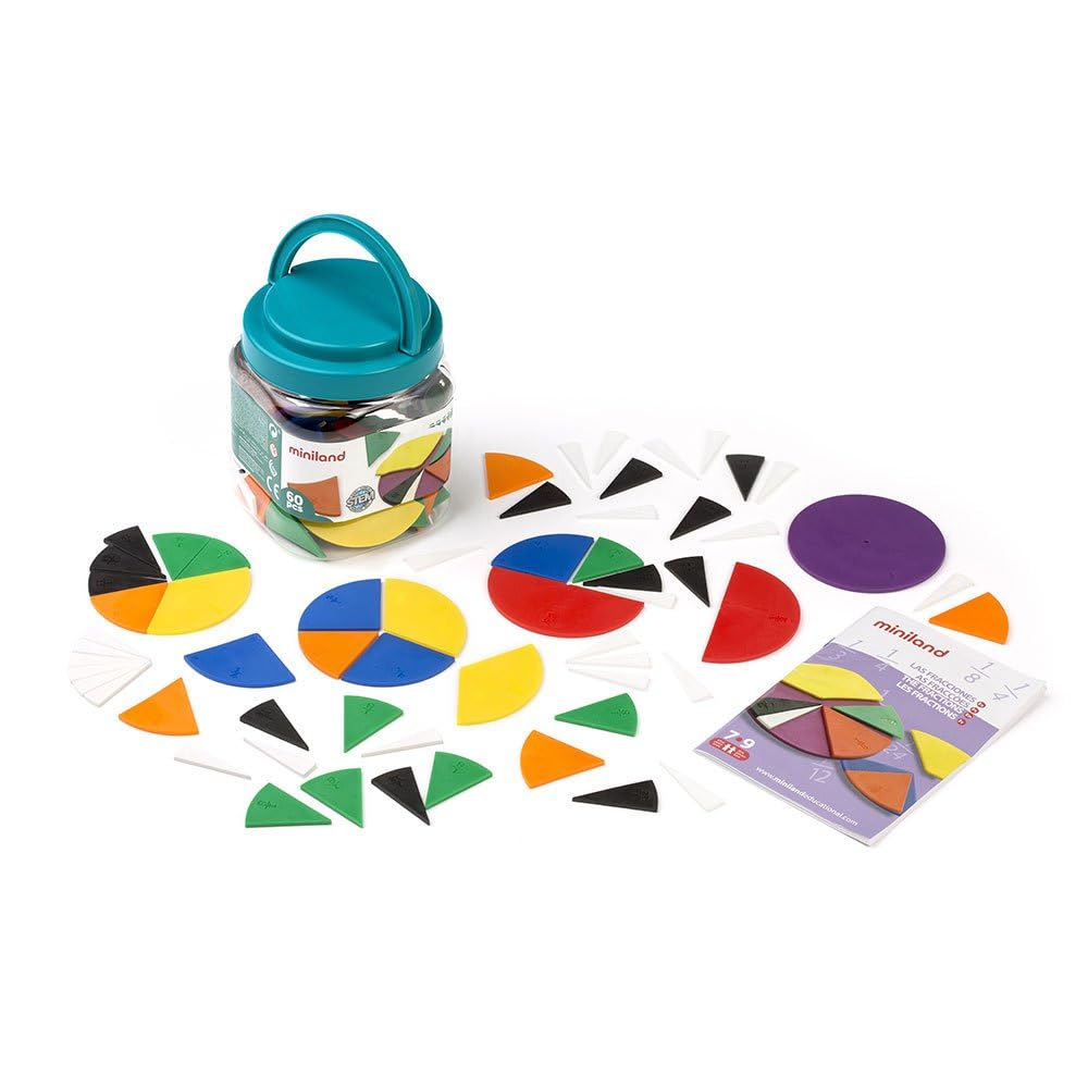 Miniland Fractions Set In Jar (60-Piece) 95218