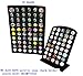 Ladieshow Snap Jewelry PU Leather Display Board for 12mm 18mm 20mm Snap Button(Black)