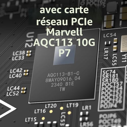 PCIe 10G Network Card, YuanLey 10G Base-T Ethernet Card with Marvell AQC113 Controller, PCIe to 10Gb RJ45 Ethernet NIC, Compatible with PCI Express X1, X4, X8, X16