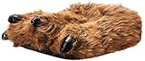 Large Brown Grizzly Bear Paw Slippers