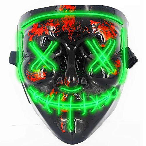 Halloween Masks for AdultsLed Purge Mask Light Up MaskHalloween Mask