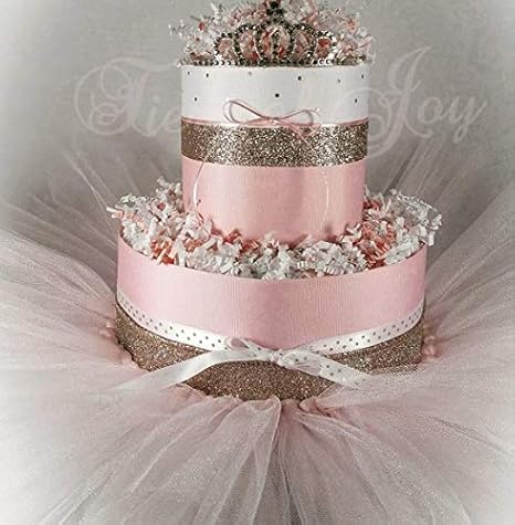 tutu and tiara baby shower cake