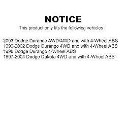Front Wheel Bearing And Hub Assembly Kit For Dodge