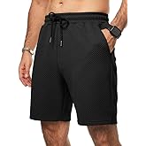 Dokotoo Men Mens Shorts Casual Elastic Waist Drawstring Geometric Texture Short Summer Beach Vacation Shorts with Pockets