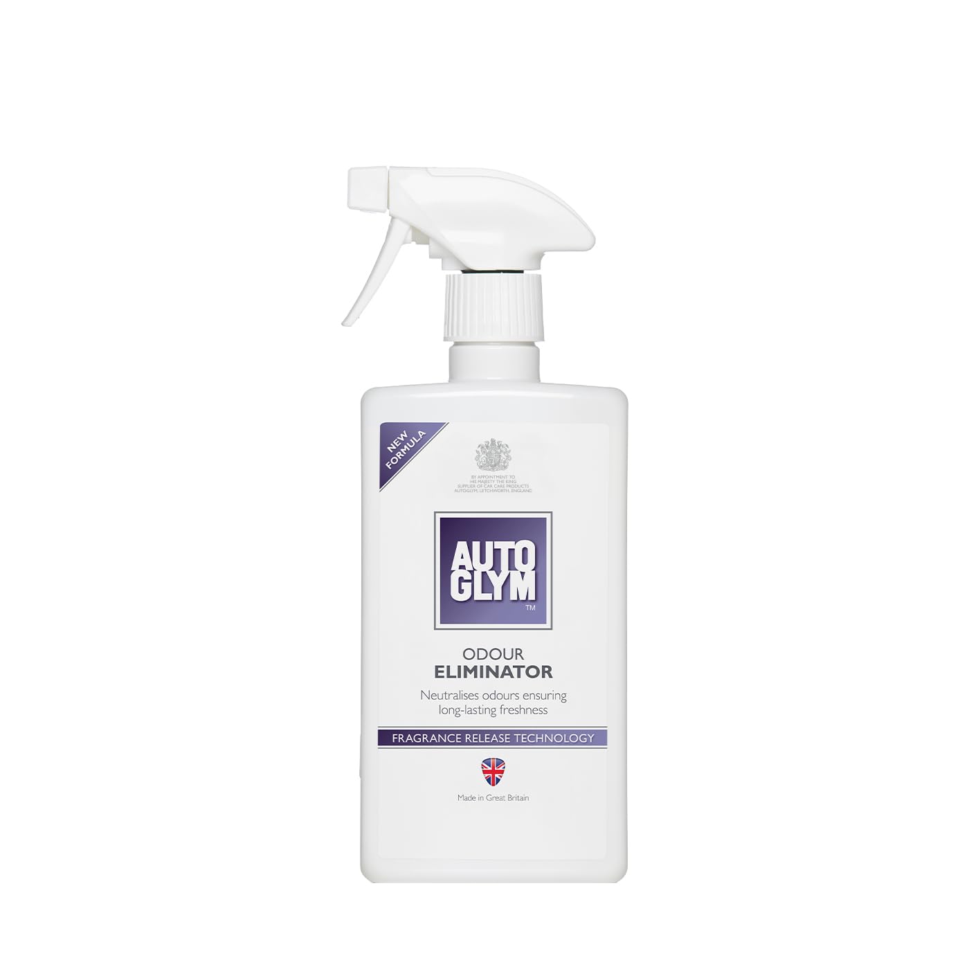 Autoglym Odour Eliminator, 500ml Car Air Freshener Spray with Rejuvenating Technology for Long Lasting Freshness on Carpets, Trim and Fabric