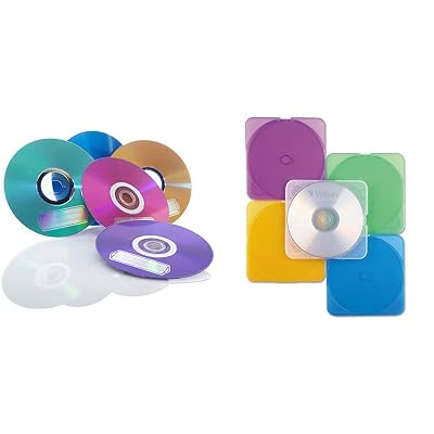 For Cds Verbatim CD/DVD Color TRIMpak Cases - 10 Pack Assorted Colors ...
