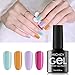 MICHEYGel Soak Off UV LED Gel Nail Polish, pack of 4, Gel Nail Polish Set