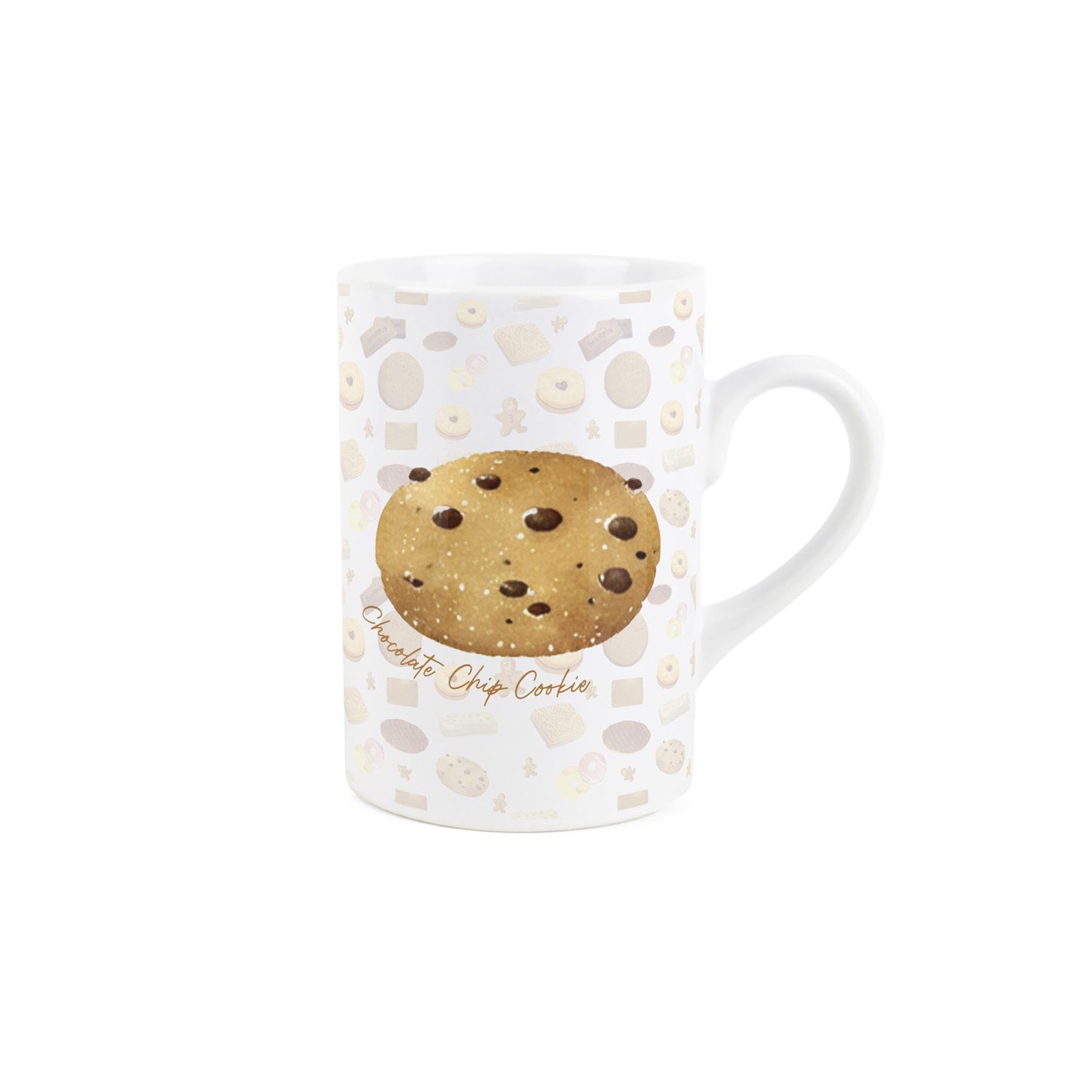 Purely Home Chocolate Chip Cookie Ceramic Mug - Novelty British Biscuits Print - Tea Coffee Gift/Present Mug