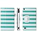 Fire 7 2015 Case, ULAK Slim PU Leather Folio Flip Case Cover for Amazon Fire 7 (7 inch Display 5th Gen, 2015 Release) w/ [Stand Feature] [Credit Card] [Memory Card] Slots [Hand Strap]- Mint Strip