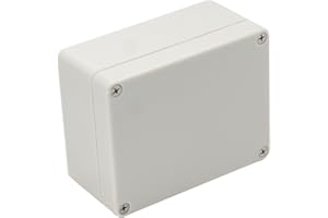 Raculety Project Box IP65 Waterproof Junction Box ABS Plastic Electrical Boxes DIY Electronic Project Case Power Enclosure White 4.53x3.54x2.17 inch (115 x 90 x55 mm)