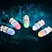 ORCATORCH 5pcs Mini Torpedo Signal Lights 5 Colors Night Dive Strobe Beacon for 150m Underwater Diving