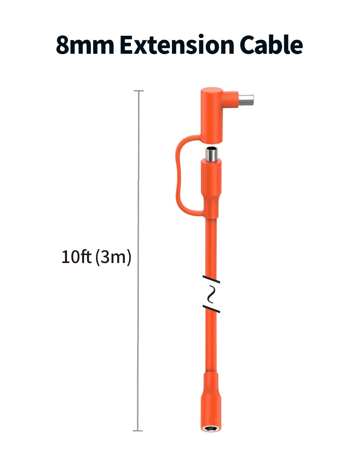 TONTON DC 8mm Solargeneratoren Verlängerungskabel 3M, DC Kabel für Jackery, BLUETTI, Anker, GZ Yeti und meisten Powerstation und Solarpanel, mit DC7909 und zusätzlich DC8020 Stromadapter, 14AWG (3M) 7