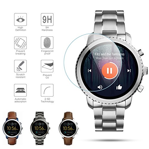 Diruite 4Pack for Fossil Q Explorist Gen 3 Smart Watch Tempered Glass