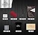 Luxury Whiskey Stones Gift Set - Set of 9 Whiskey Rocks - Reusable Ice Cubes for Drinks - Great Whiskey Gift for Man - Handcrafted Whisky Stones Set - Chilling Stones + Ice Tongs + 2 Classy Coasters
