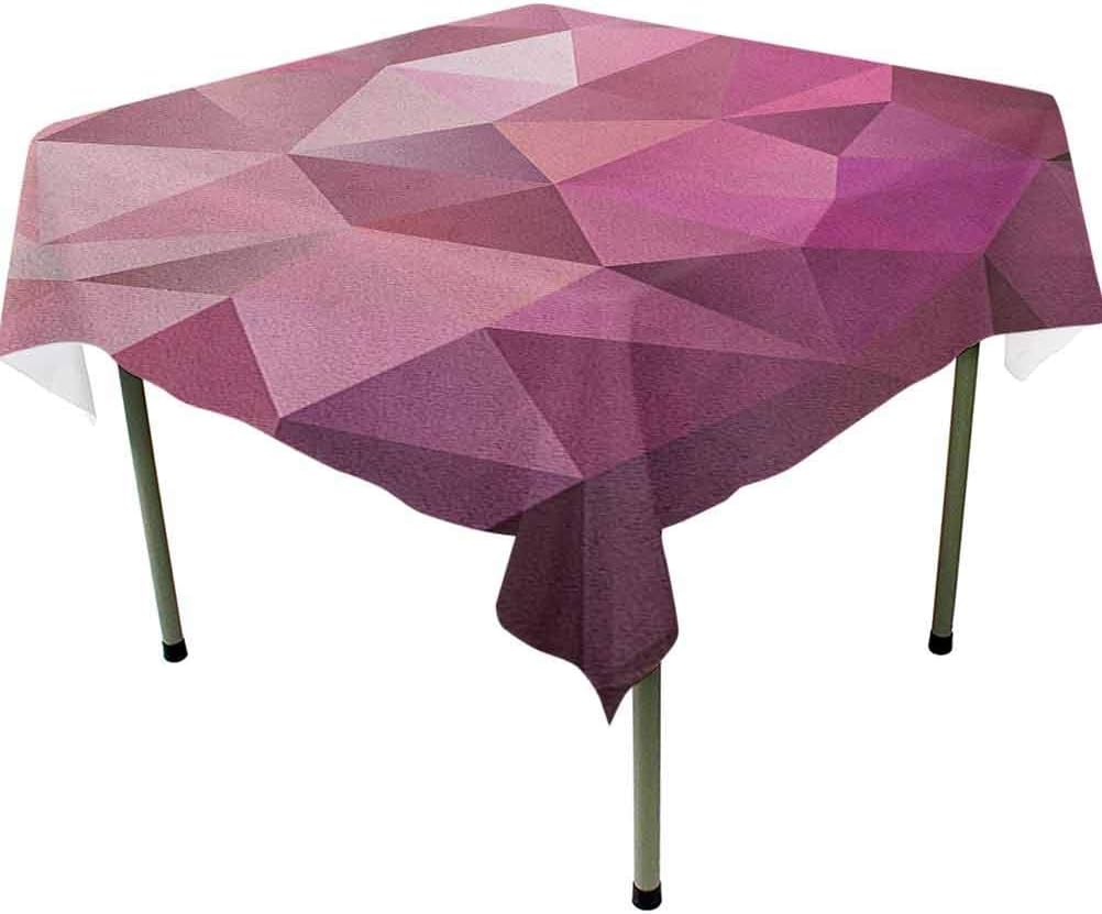 Square Tablecloth 60 x 60 Inch Fabric Tablecloth Triangle Style