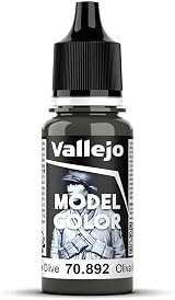 Vallejo Model Color Yellow Olive Acrylic Paint 17 ml Eyedropper Bottle
