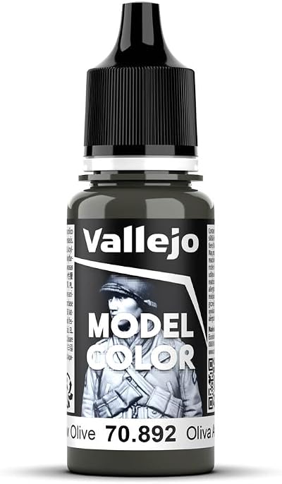 Vallejo Model Color Yellow Olive Acrylic Paint 17 ml Eyedropper Bottle