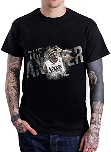 Humorous uncle Allen Iverson Listen Audience's Cheers Men's T Shirts Small Black