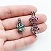 10pcs Rainbow Color Bear Paw Print Pearl Cage Beads Cage Locket Pendant DIY Jewelry Making Accessories-for Oyster Pearls, Essential Oil Diffuser, Fun Gifts (Bear Paw Print)