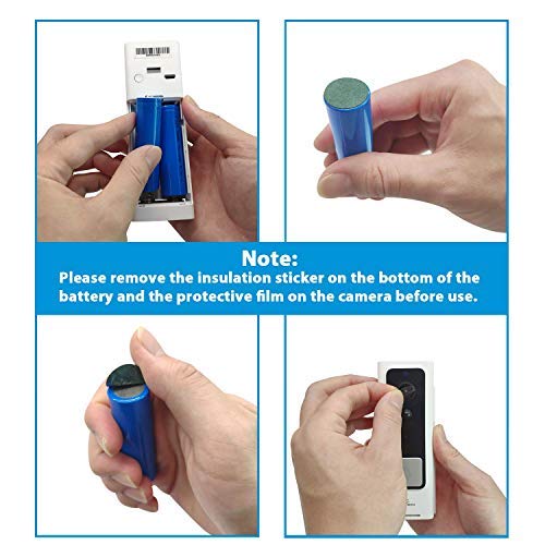 WiFi Video Doorbell, NGTeco Wireless Security Doorbell Camera, 1080P Wide Angle, 2-Way Audio, IP65 Waterproof, Motion Detection, Night Vision for Home Security