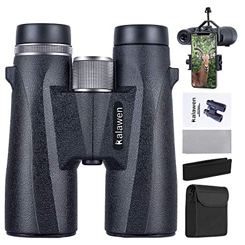 Binoculars,10x42 Binoculars for Adults,Kalawen HD Binoculars with Low Light Night Vision,Waterproof Fogproof Binoculars for Bird Watching Concert Theater Hunting Traveling