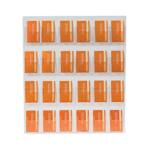 Source One 24 Pocket Vertical Wall Mount Business Card Holder Display (1 Pack, 24 Pocket)
