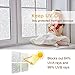 rabbitgoo Window Privacy Film, Decorative Static Cling Frosted Glass Film, Non-Adhesive Privacy Window Stickerfor Home Bathroom, Removable & Reusable, Flower Pattern, 35.4 x 78.7inches