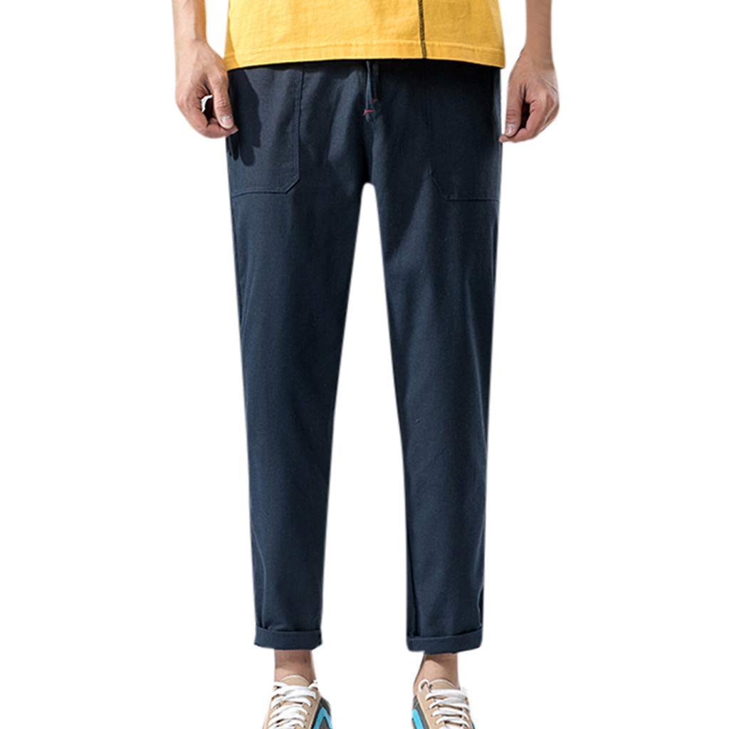 Pantalon Chandal Hombre Pantalones Ligeros De Algodón Para Hombre