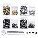 Grommet Kit 800 Sets Gronmets Eyelets with 3 Pieces