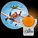 Projectables 13239 Planes LED Plug-in Night Light, Orange and White, Light Sensing, Auto On/Off, Projects Disney Characters Dusty Crophopper and Ripslinger Image on Ceiling, Wall, or Floor