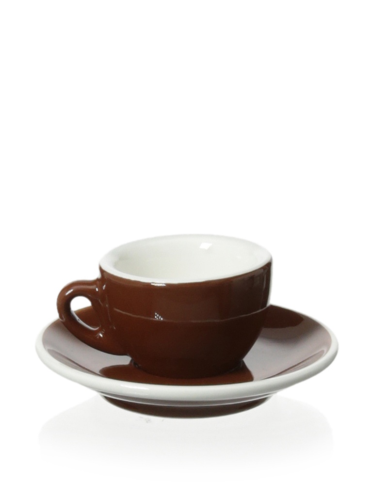 Cilio Roma Espresso Cups, Porcelain, Chestnut, Pack of 1