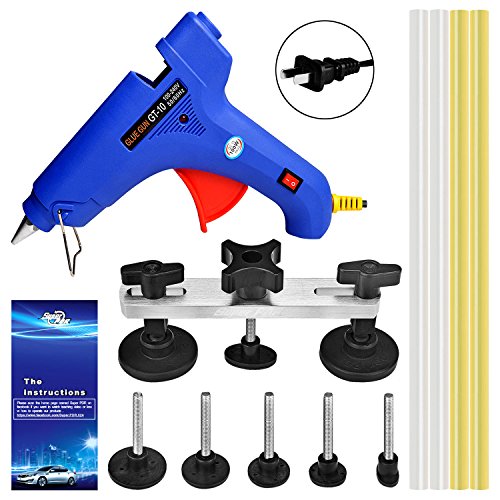 Click Here to See More Images Super PDR 6pcs Bridge Dent Puller Kit Car Auto Body Paintless Dent Repair Remover Tool Kits Set
