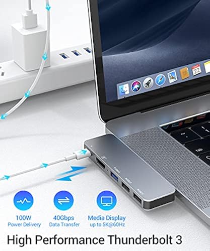 RayCue USB C Adapter for MacBook Pro/Air, MacBook Adapter HDMI