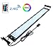 COODIA Aquarium Hood Lighting Color Changing Remote Controlled Dimmable RGBW LED Light for Aquarium/Fish Tank, Extendable (for Fresh and Salt Water)