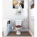 brightmaison BGT Pure Crown Molding Floating Shelves, Wall Decor for Living Room, Picture Ledge & Plant Shelf, Wall Shelf Set of 2, White