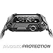 SUPCASE [Unicorn Beetle Pro] Case for Apple Watch 3 [42mm], Rugged Protective Case with Strap Bands for Apple Watch Series 3/2/1 (Black)