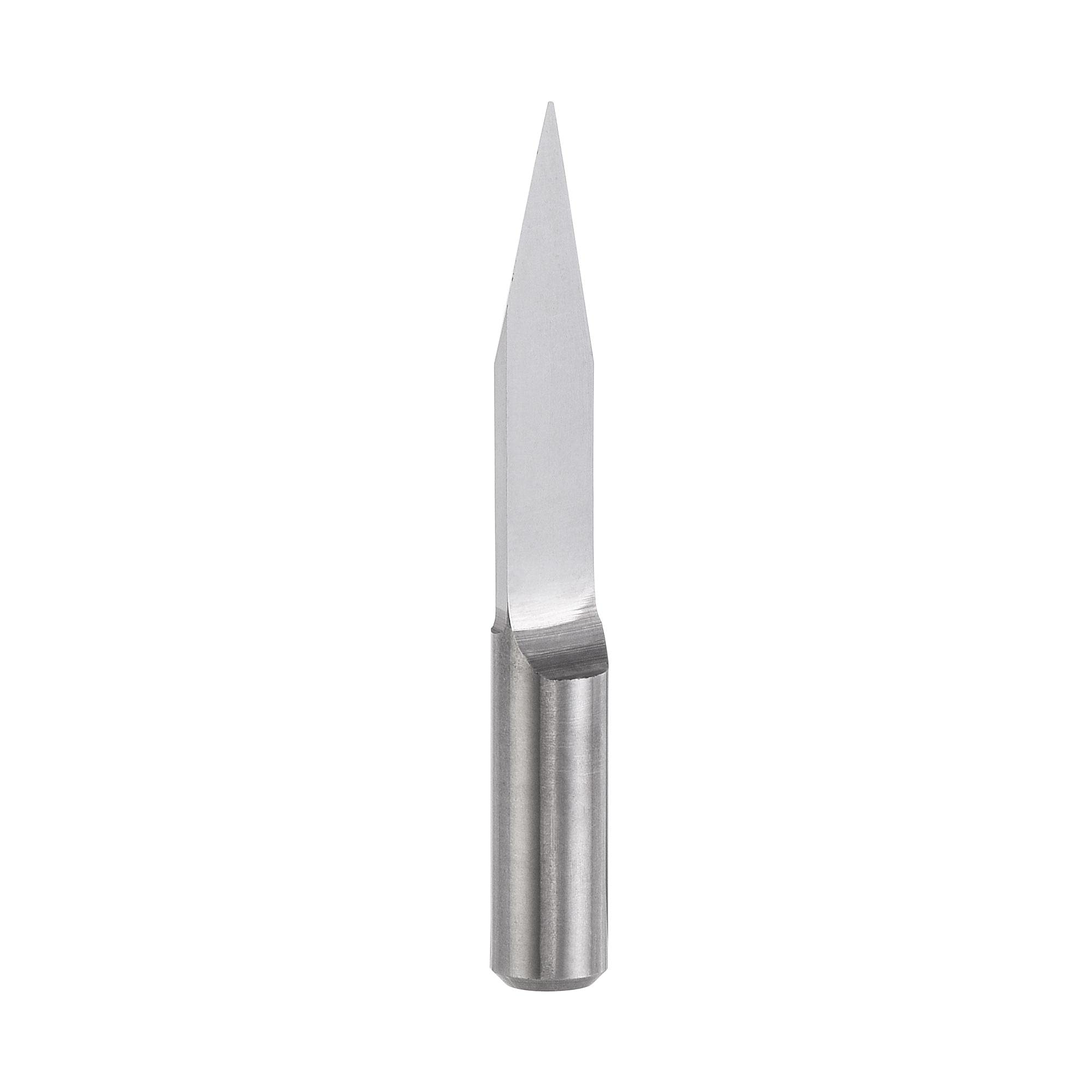 sourcing map Wood Engraving Bit Solid Carbide 6mm Shank, 30 Degree 0.3mm Tip CNC Router Tool for Acrylic PVC MDF PCB Wood Carving