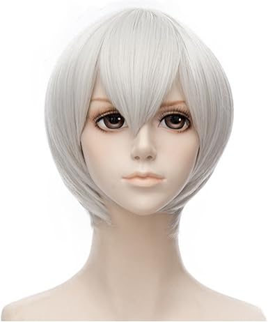 Amazon Com Probeauty Anime Cosplay Wigs Short Silver White