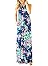 Dearlovers Women Sleeveless Floral Long Maxi Casual Dress X-Large Size Navy