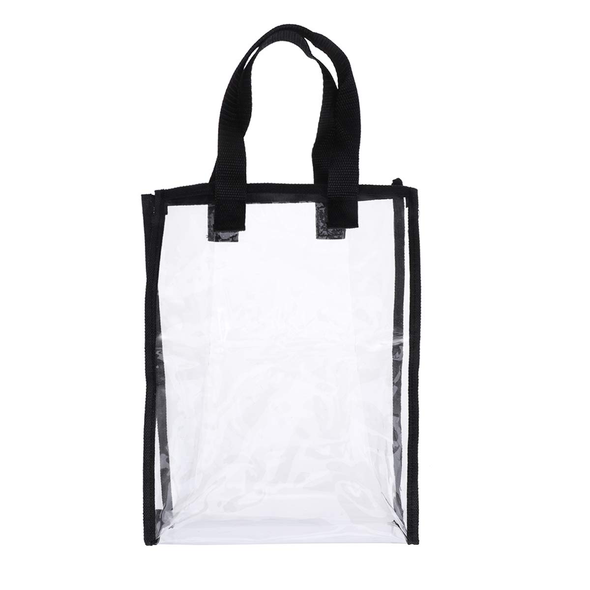 VORCOOL PVC Clear Handbag Tote Bag Gym Tote Bag for Women Work, School, Sports Games and Concerts Clear Bag