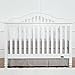 TILLYOU Crib Bed Skirt Pleated, 100% Natural Cotton, Nursery Crib Bedding Skirts for Baby Boys and Girls, 14