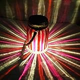 Sogrand Solar Jar Lights Outdoor Lids for Mason Jars Hanging Red Lantern Home Decor Deal of The Day Prime Today Warm White LED Rope Hanger Copper Light Lid Decorative Lamp for Patio Garden Bar Party