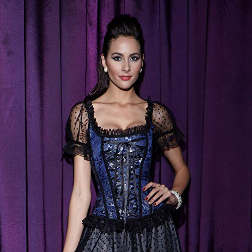 Zooma-Donna-Sexy-Corsetto-Bustino-Raso-Lacci-Burlesque-TopUnterwasche-Bustino