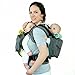 TwinGo Carrier Original Model (Grey, Green & Yellow) - Fully Adjustable Twin Baby Carrier and Separates into 2 Single Carriers for Men, Woman, Twins and Babies 10-45 lbs, Size XS-XXL