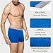 Mens Boxer Briefs Underwear Pack of 5 Men's Cotton Long Leg Boxer Briefs with Fly  Black/White/Gray/Red/Blue Medium / 33-35 Inches / 84-89 CM