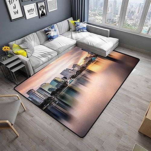 アメリカ国旗 ダイニングテーブルラグ 古びた色調 ビンテージ風 新作送料無料 社会板 アートワーク バスラグ W150cm X 60 X L240cm マルチカラー 96