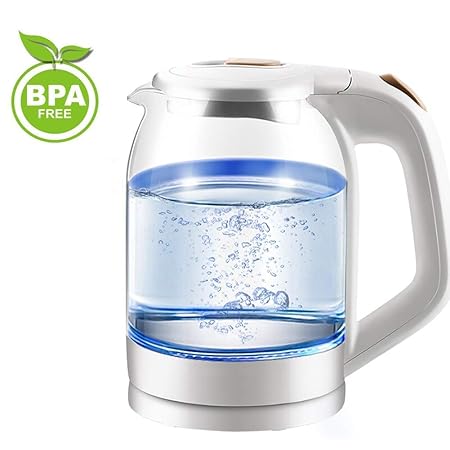 Reeseiy Hervidor De Vidrio 1.8L Hervidor Ecológico Con Apagado ...