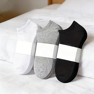 6PCS Unisex Invisible Socks, Moisture-Wicking Breathable Short Socks for Sports & Leisure, Fashionable Solid Color for Basket
